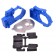 RPM Hybrid Gearbox Housing and Rear Mounts for Traxxas 2WD - Blue