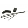 Traxxas Pipe Coupler Black with Exhaust Deflecter and Cable Ties - 5245X